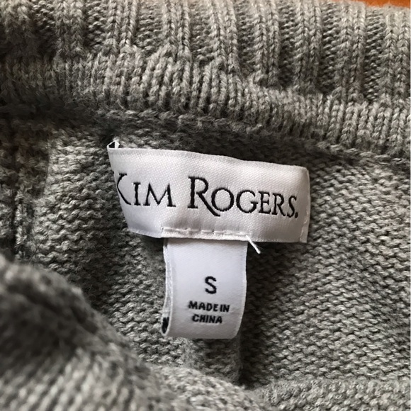 Women’s Kim Rogers grey turtleneck sweater. Size small, used condition. - Picture 2 of 3